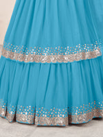 Heavy Sequin Georgette Lehenga Choli for Women