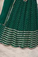 Wedding Wear Sequins Georgette Lehenga Choli