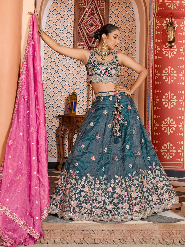 Designer Embroidered Lehenga Choli for Women