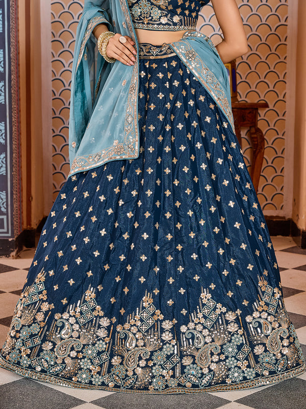 Tissue Silk Lehenga Choli for Bridal