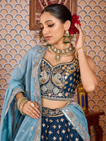 tissue silk wedding lehenga choli for women