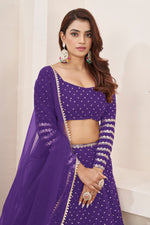 Latest Sequins Georgette Lehenga Choli