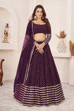 Designer Sequins Georgette Lehenga Choli