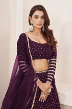 Designer Sequins Georgette Lehenga Choli