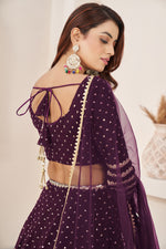 Designer Sequins Georgette Lehenga Choli