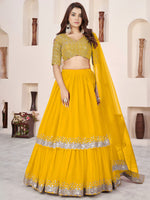 Sequin Embellished Bridal Lehenga Choli
