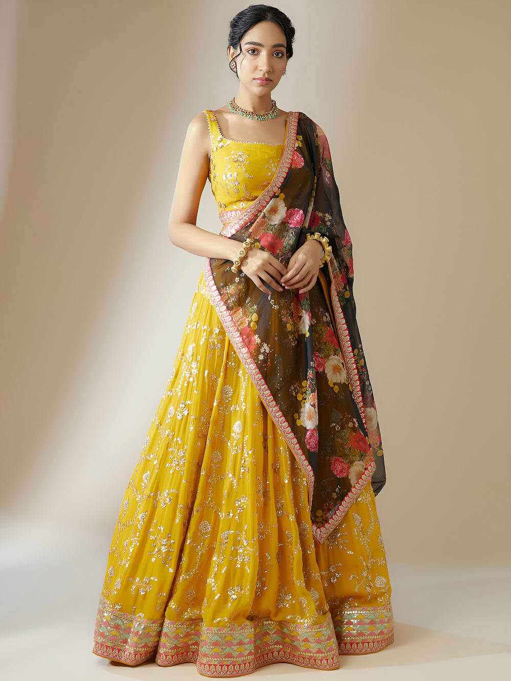 Yellow Festive Lehenga Choli