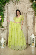Lightweight Yellow Georgette Lehenga Choli