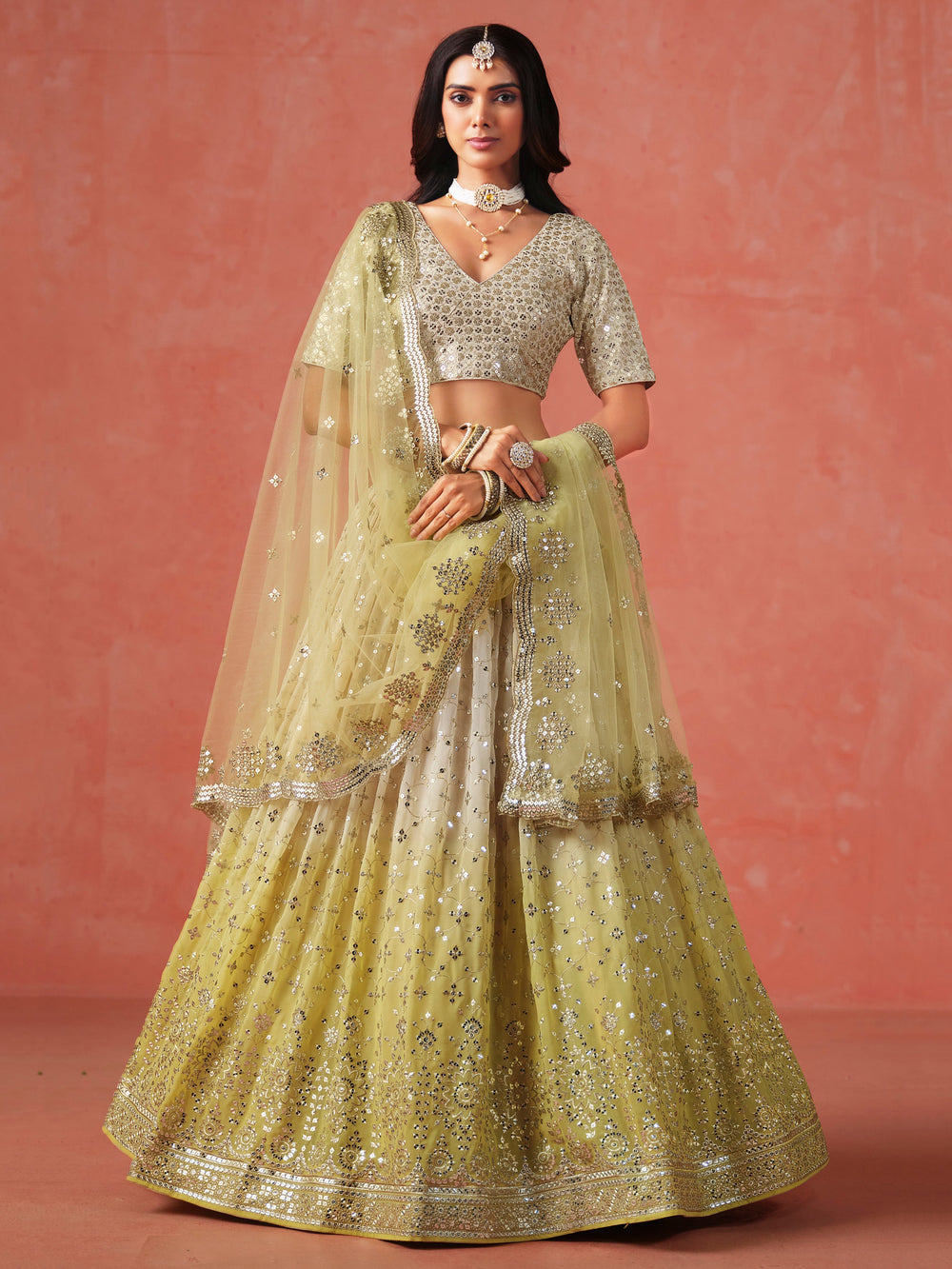 Party Wear Georgette Lehenga Choli for Women