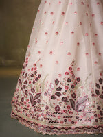 cream wedding lehenga with unstitched blouse and dupatta