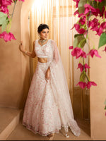 cream ethnic lehenga choli for bridal and festive wear