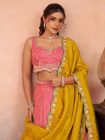 pink premium silk lehenga choli for festive occasions