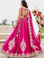 luxury pink silk bridal outfit for wedding