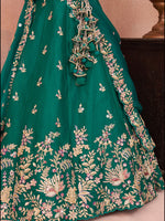 Rama Tissue Traditional Embroidered Lehenga Choli