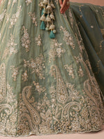 designer seagreen ethnic wear lehenga for festive occasions